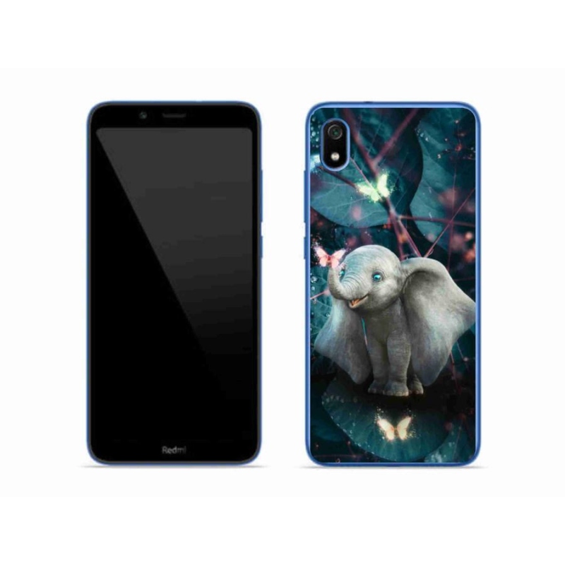 Gél borítás mmCase a Xiaomi Redmi 7A számára - aranyos elefánt