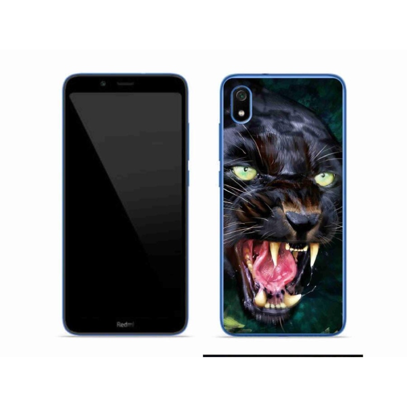 Gél borítás mmCase a Xiaomi Redmi 7A számára - dühös fekete párduc