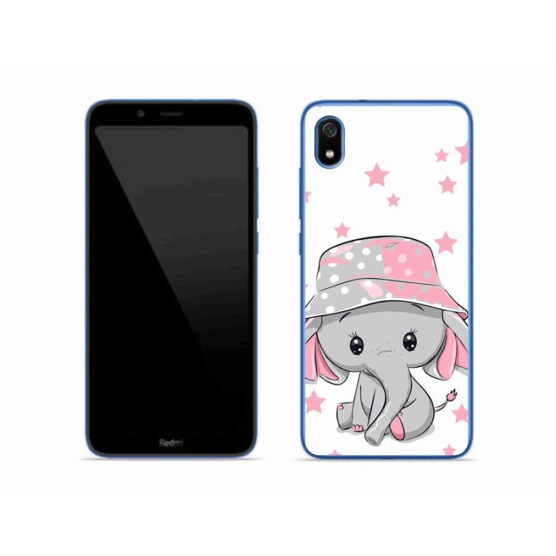 Gél borítás mmCase a Xiaomi Redmi 7A számára - rózsaszín elefánt