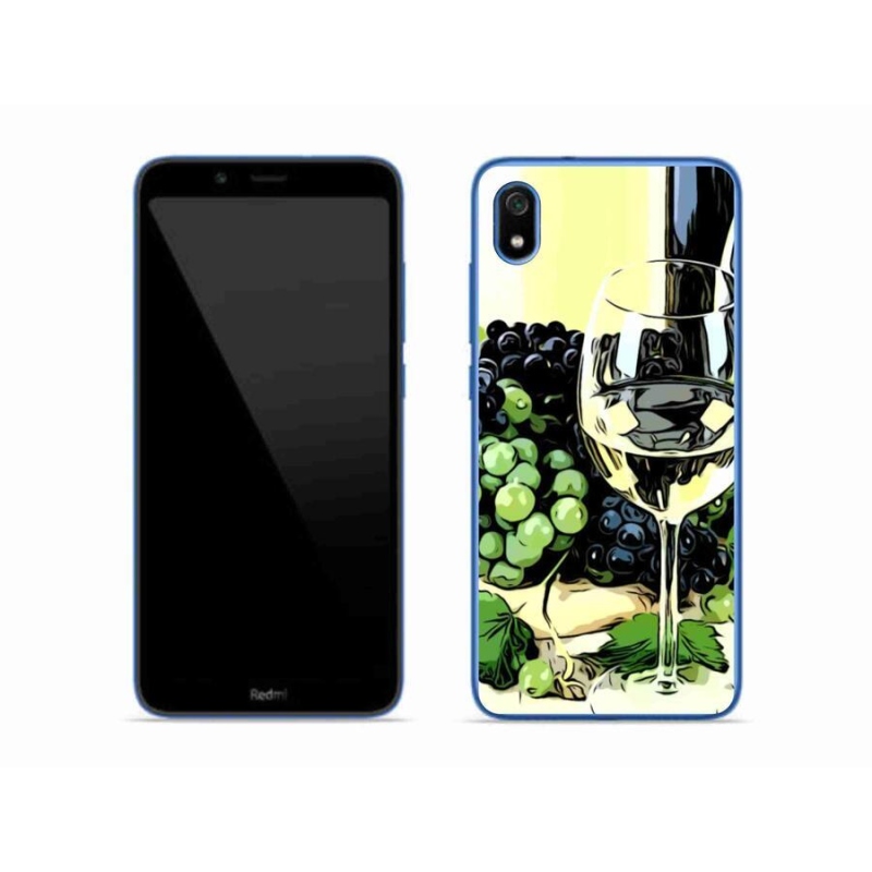 Gél borítás mmCase a Xiaomi Redmi 7A számára - pohár bor