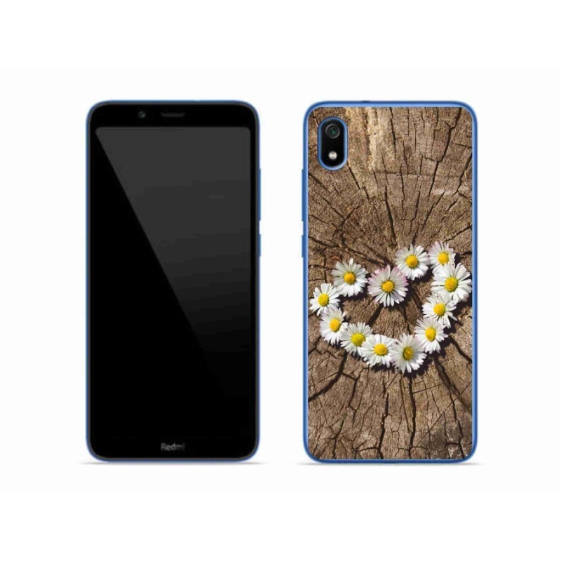 Gél borítás mmCase a Xiaomi Redmi 7A számára - százszorszépek szíve