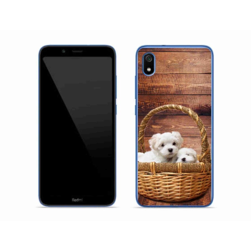 Gél borítás mmCase a Xiaomi Redmi 7A számára - kölyökkutyák