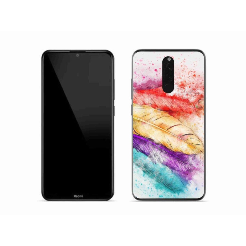 Gél borítás mmCase a Xiaomi Redmi 8-hoz - színes tollak