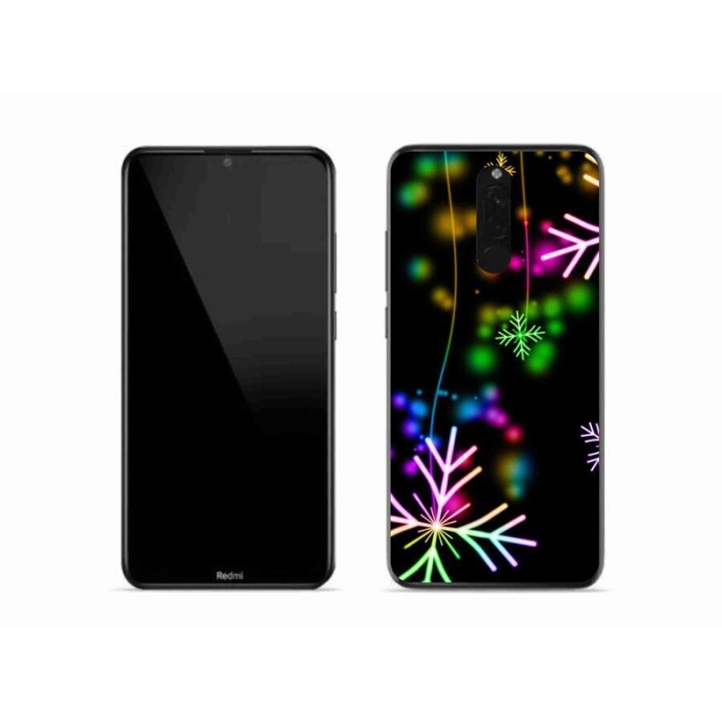 Gél borítás mmCase a Xiaomi Redmi 8-hoz - színes hópelyhek