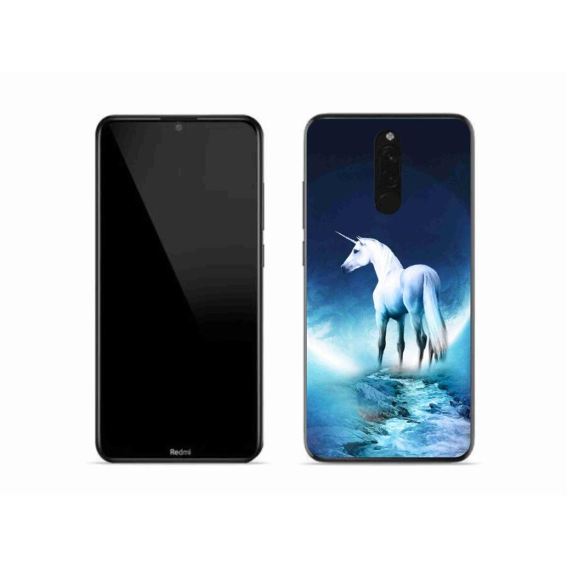 Gél borítás mmCase a Xiaomi Redmi 8-hoz - fehér egyszarvú