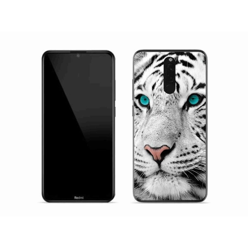 Gél borítás mmCase a Xiaomi Redmi 8-hoz - fehér tigris