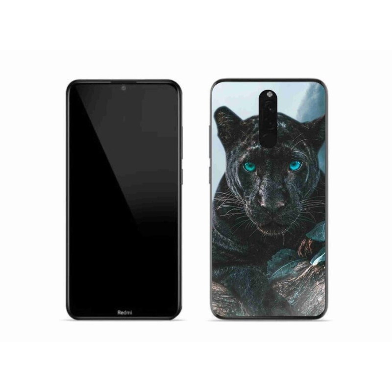 Gél borítás mmCase a Xiaomi Redmi 8-hoz - fekete párduc