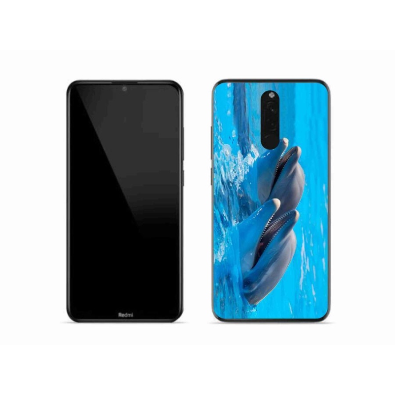 Gél borítás mmCase a Xiaomi Redmi 8-hoz - delfinek