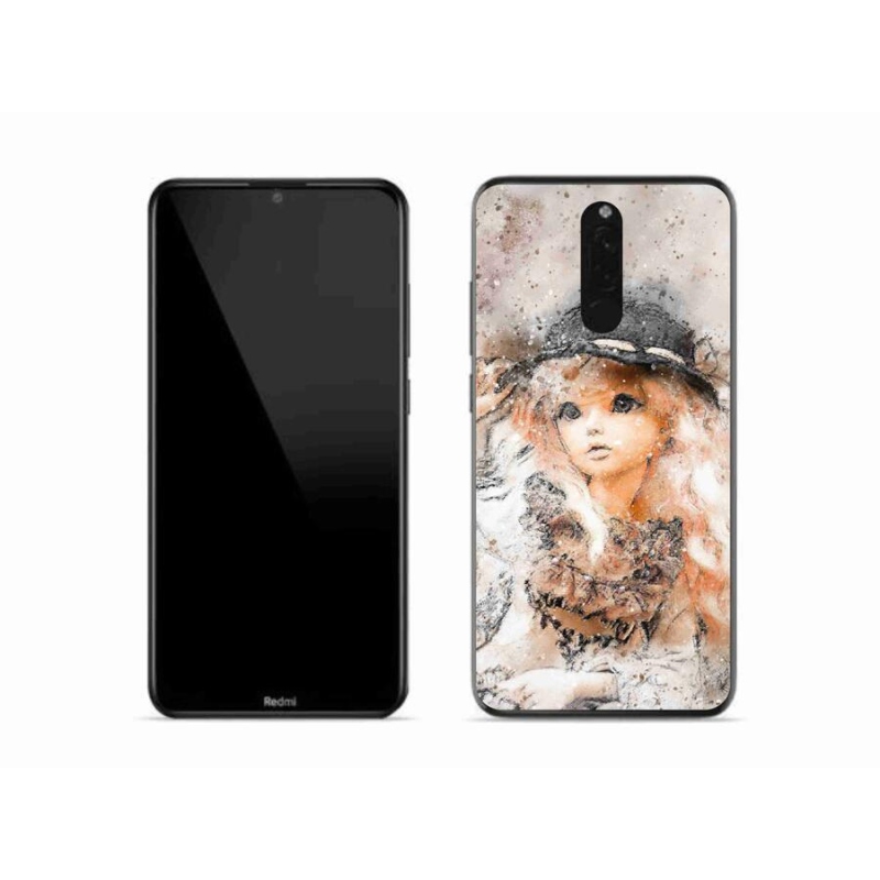 Gél borító mmCase a Xiaomi Redmi 8-hoz - lány kalapban