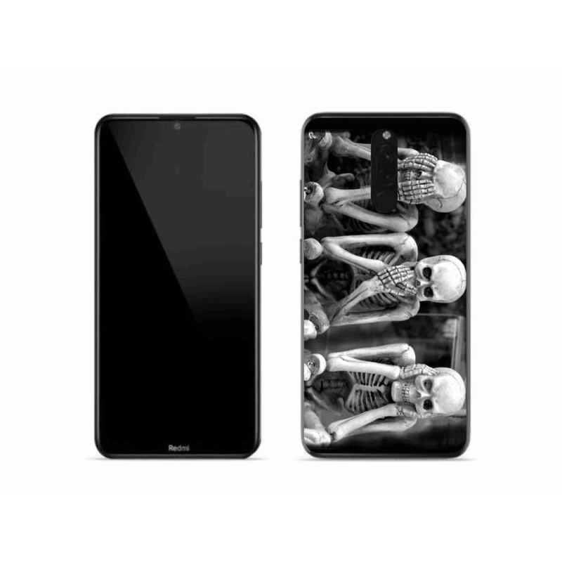 Gél borító mmCase a Xiaomi Redmi 8-hoz - csontvázak