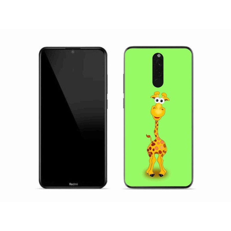 Gél borító mmCase a Xiaomi Redmi 8-hoz - rajzfilm zsiráf