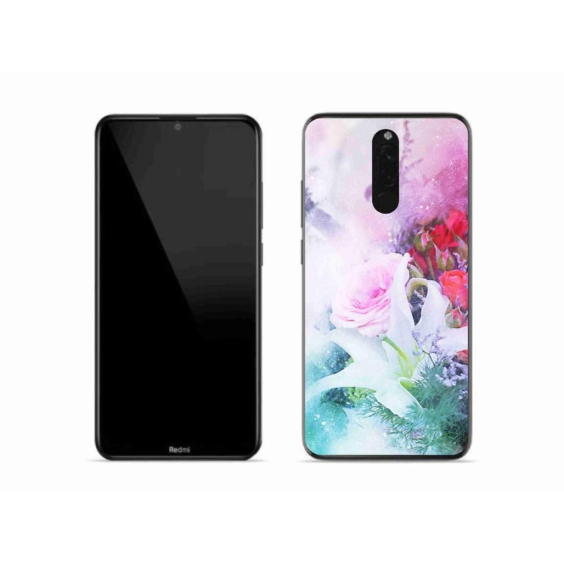 Gél borítás mmCase a Xiaomi Redmi 8 - virágok 4