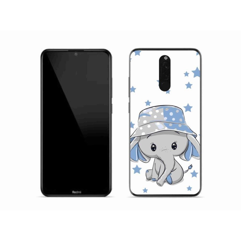 Gél borítás mmCase a Xiaomi Redmi 8-hoz - kék elefánt