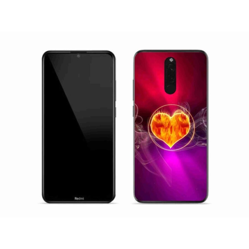 Gél borítás mmCase a Xiaomi Redmi 8-hoz - tüzes szív
