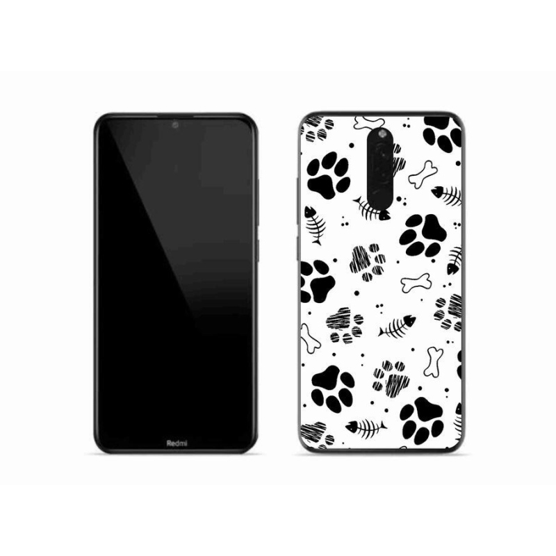 Gél borítás mmCase a Xiaomi Redmi 8-hoz - kutyamancsok 1