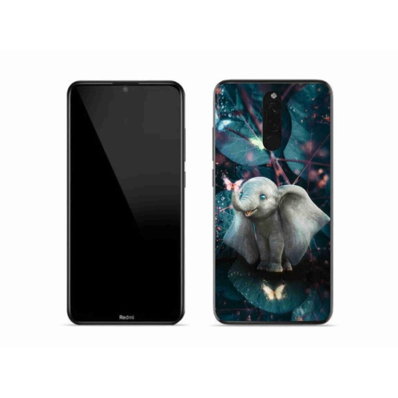 Gél borítás mmCase a Xiaomi Redmi 8-hoz - aranyos elefánt