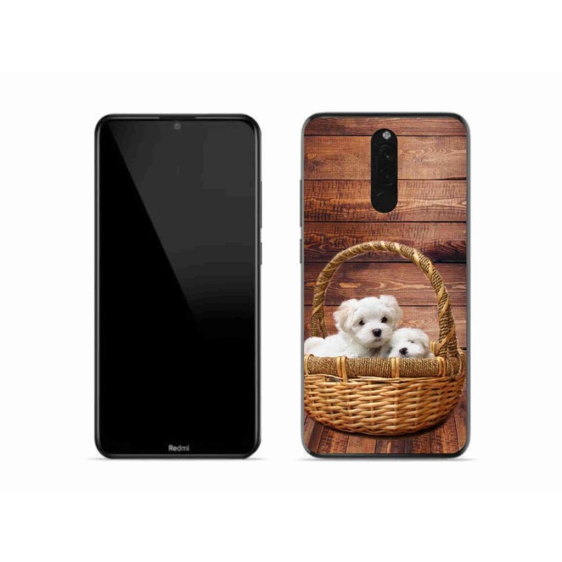 Gél borítás mmCase a Xiaomi Redmi 8-hoz - kölyökkutyák