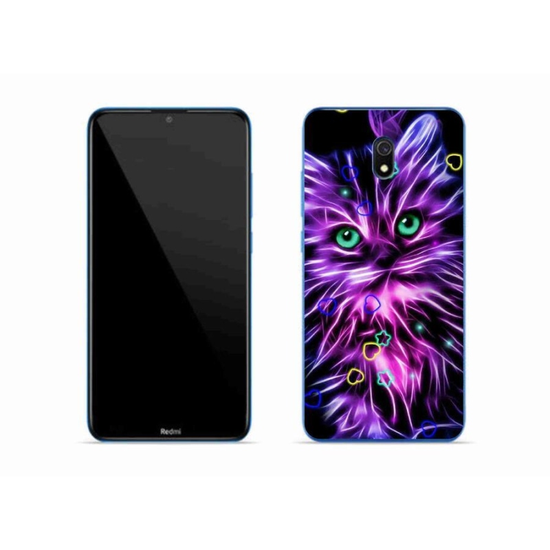 Gél borítás mmCase a Xiaomi Redmi 8A számára - absztrakt macska