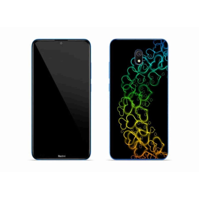 Gél borítás mmCase a Xiaomi Redmi 8A számára - színes szívek