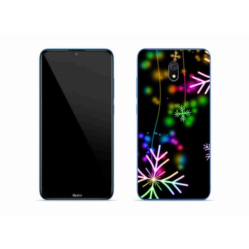 Gél borítás mmCase a Xiaomi Redmi 8A számára - színes hópelyhek