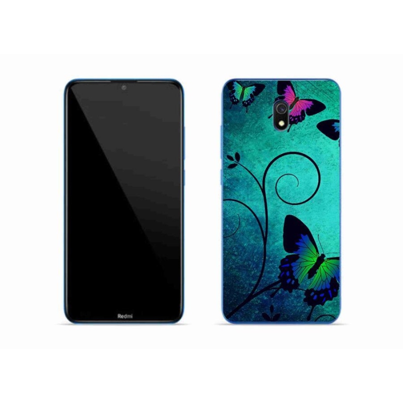 Gél borítás mmCase a Xiaomi Redmi 8A számára - színes pillangók