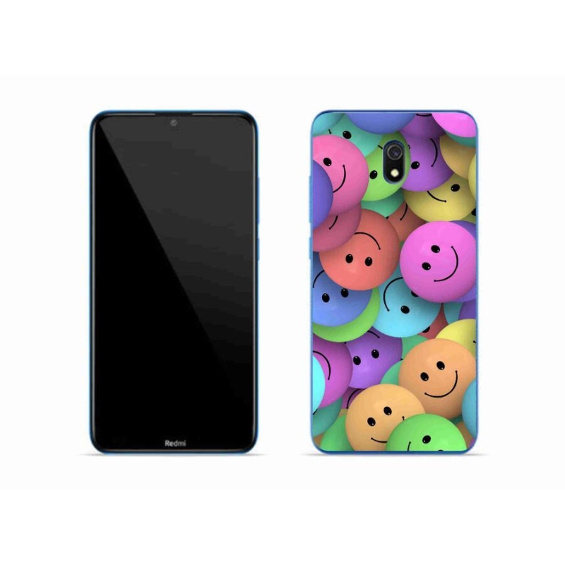 Gél borítás mmCase a Xiaomi Redmi 8A számára - színes smiley-k