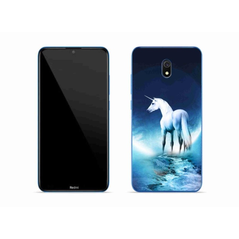 Gél borítás mmCase a Xiaomi Redmi 8A számára - fehér egyszarvú