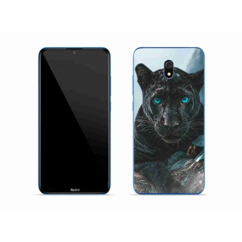 Gél borítás mmCase a Xiaomi Redmi 8A számára - fekete párduc