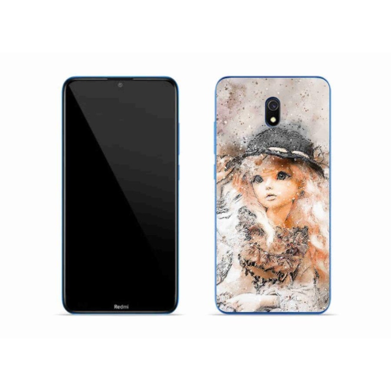 Gél borítás mmCase a Xiaomi Redmi 8A számára - lány kalapban