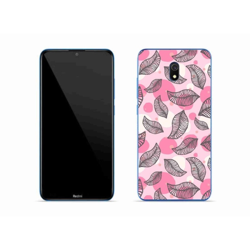 Gél borítás mmCase a Xiaomi Redmi 8A számára - rajzfilmes hulló levelek