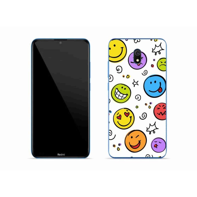 Gél borítás mmCase a Xiaomi Redmi 8A számára - smiley-k