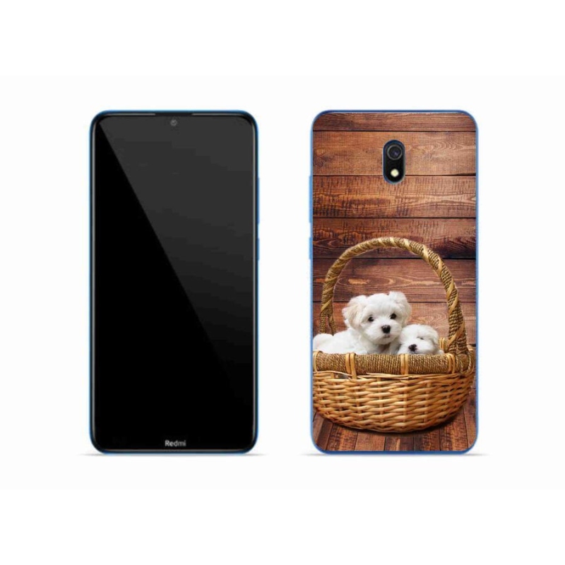 Gél borítás mmCase a Xiaomi Redmi 8A számára - kölyökkutyák