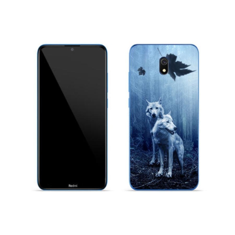 Gél borítás mmCase a Xiaomi Redmi 8A számára - farkasok az erdőben