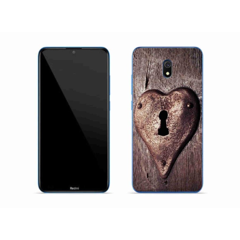 Gél borító mmCase a Xiaomi Redmi 8A számára - szív alakú zár