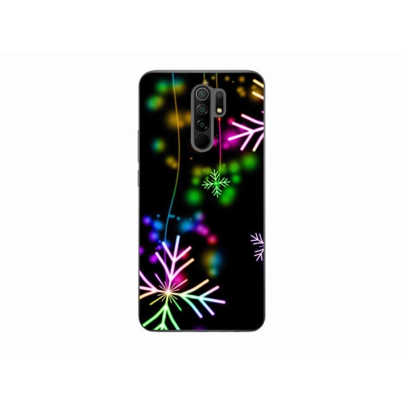 Gél borítás mmCase a Xiaomi Redmi 9-hez - színes hópelyhek