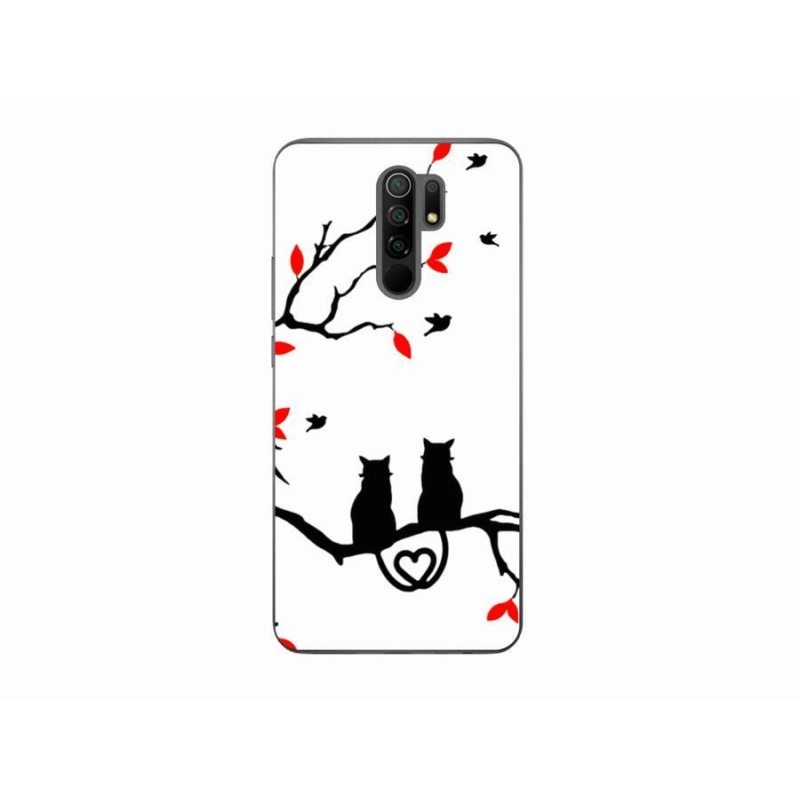 Gél borítás mmCase a Xiaomi Redmi 9-hez - macska szeretet