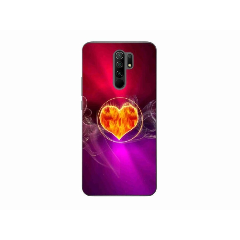 Gél borítás mmCase a Xiaomi Redmi 9-hez - tüzes szív