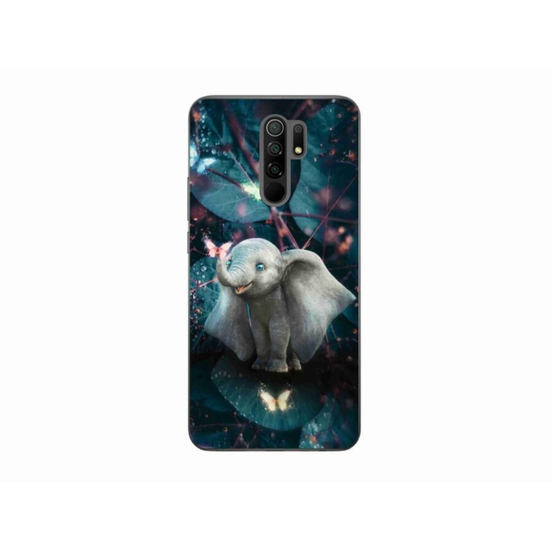 Gél borítás mmCase a Xiaomi Redmi 9-hez - aranyos elefánt