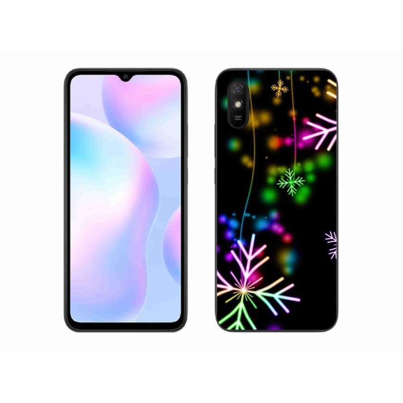 Gél borítás mmCase a Xiaomi Redmi 9A számára - színes pelyhekkel