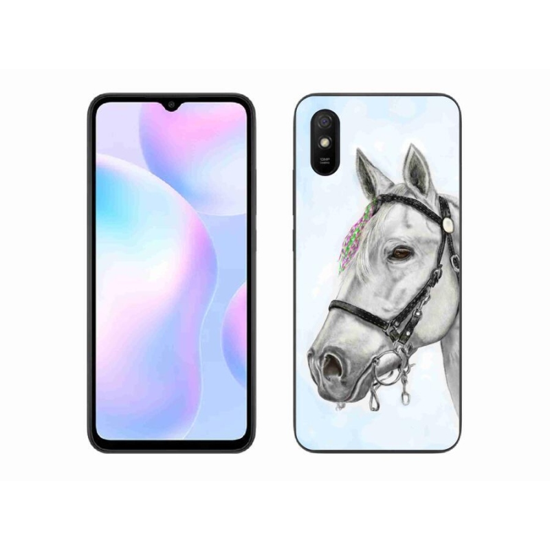 Gél borítás mmCase a Xiaomi Redmi 9A - fehér ló 1