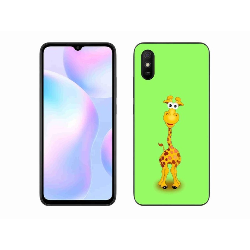 Gél borítás mmCase a Xiaomi Redmi 9A számára - rajzfilm zsiráf