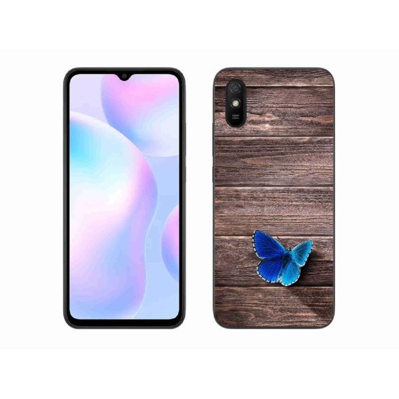 Gél borítás mmCase a Xiaomi Redmi 9A - kék pillangó 1