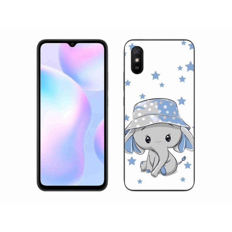 Gél borítás mmCase a Xiaomi Redmi 9A számára - kék elefánt