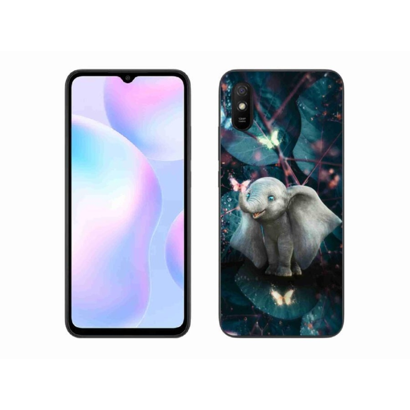 Gél borítás mmCase a Xiaomi Redmi 9A számára - aranyos elefánt