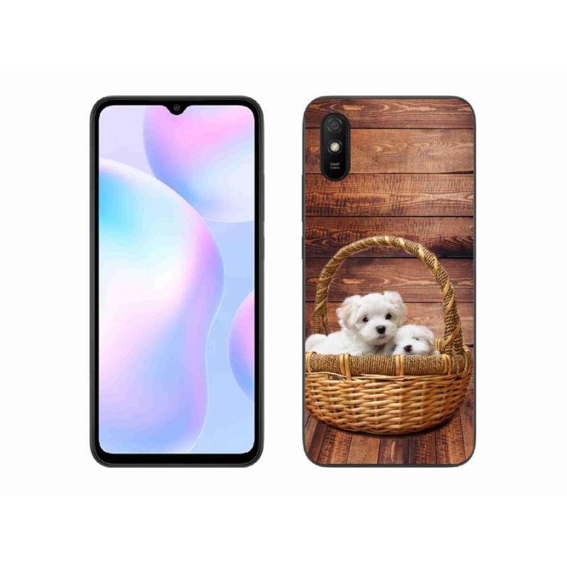 Gél borítás mmCase a Xiaomi Redmi 9A számára - kölyökkutyák
