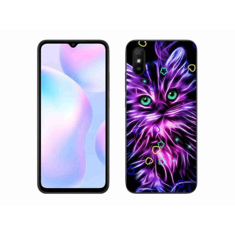 Gél borító mmCase a Xiaomi Redmi 9AT-hoz - absztrakt macska