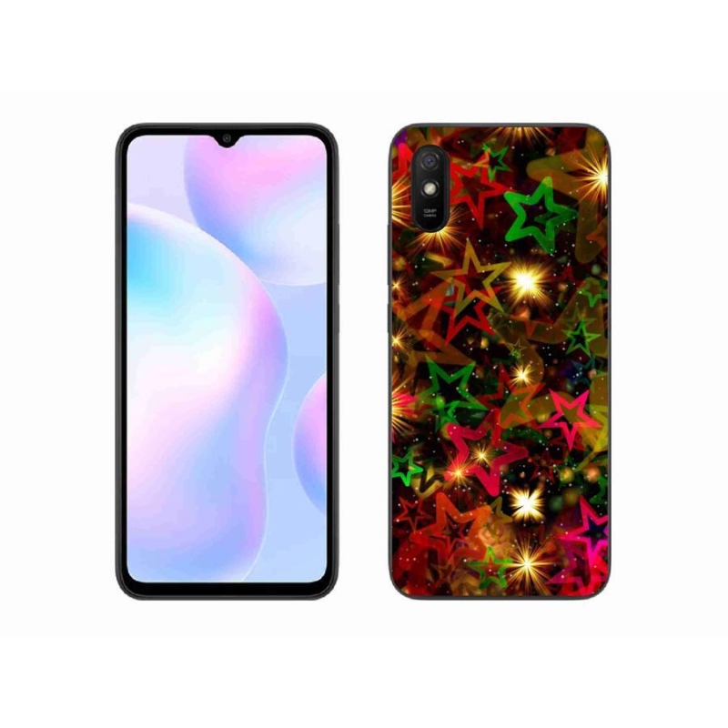 Gél borítás mmCase a Xiaomi Redmi 9AT-hoz - színes csillagok