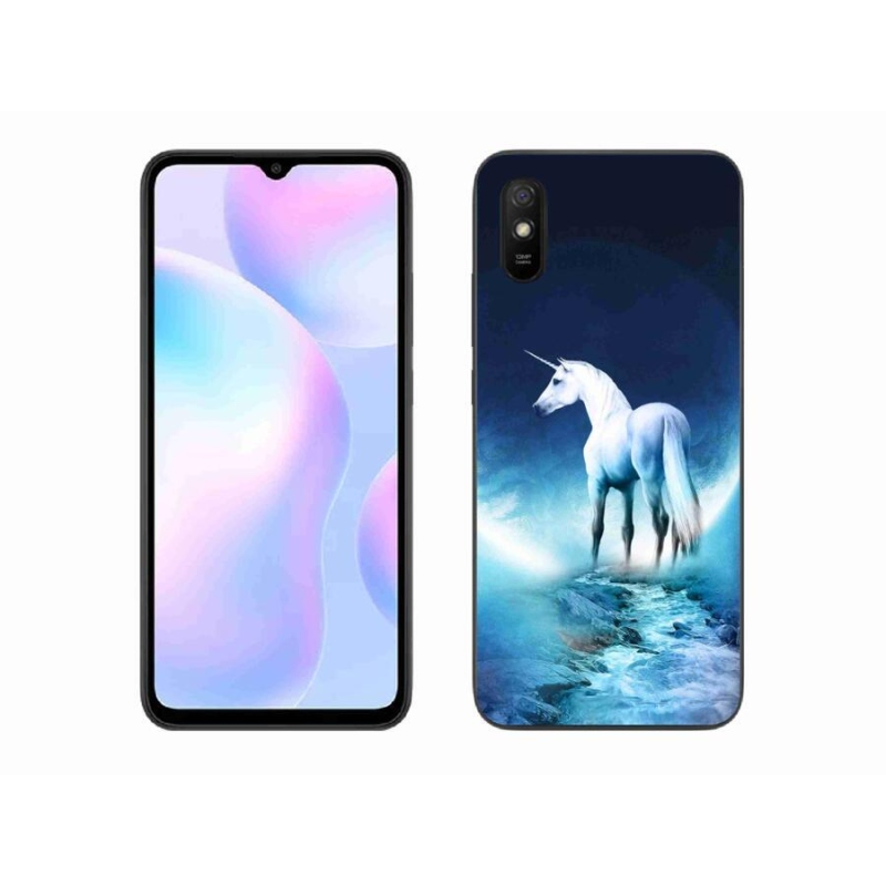 Gél borítás mmCase a Xiaomi Redmi 9AT-hoz - fehér egyszarvú