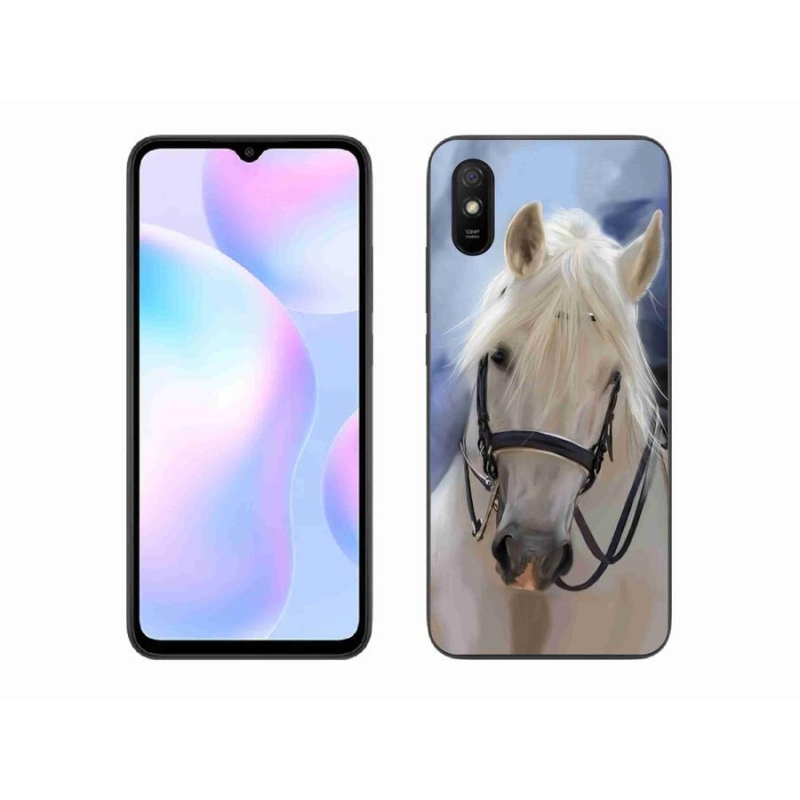 Gél borítás mmCase a Xiaomi Redmi 9AT-hoz - fehér ló