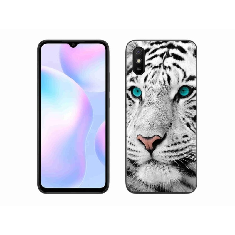 Gél borítás mmCase a Xiaomi Redmi 9AT-hoz - fehér tigris